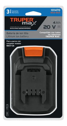 Batería Ion Litio Truper Max 20v, 4ah Truper 101470