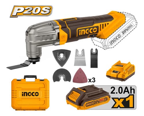 Herramienta Multifunción 20v P20s C Bat Carg Valija Ingco