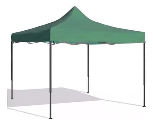 Gazebo 3x3 Verde Reforzado E Impermeable Con Filtro Uv