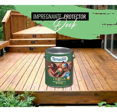 Impregnante Tersuave Troya Solvente Interior Exterior Color Teca 1l Satinado