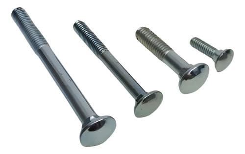 Tornillo Bulon Cabeza Redondeada De Apriete Con Llave Con Rosca Whitworth Tel Cabeza Redonda 6 - 7.5cm X 6.35mm - Pack X 100