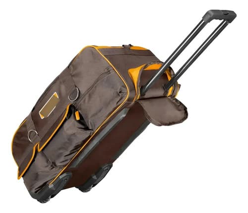 Bolso Valija Porta Herramientas 27 Pulgada Con Ruedas Ingco Marrón Oscuro