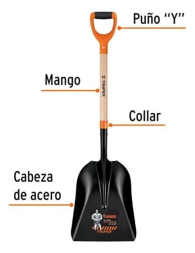 Pala Cerealera - Carbonera Truper Chapa Con Cabo T-2000