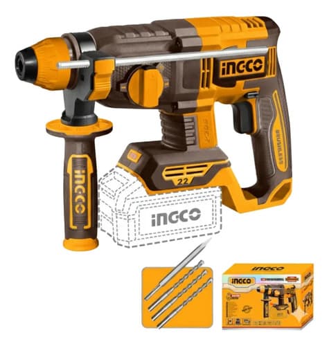 Rotomartillo Ingco Crhli21228 Batería Profesional 18v Amarillo 50 Hz