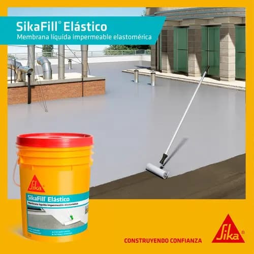 Membrana Liquida Sikafill Elastico 20 + 4kg Blanco Mate