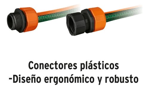 Manguera Truper 16050 Verde Oscuro De 1/2  De Diámetro Y 10m De Largo