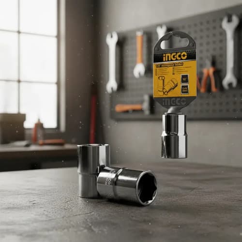 Dado 10mm Encastre 1/2 Ingco Hhast12101 Plateado