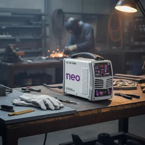 Soldadora Inverter Neo Ite10200/ac-dc/220 Color Gris