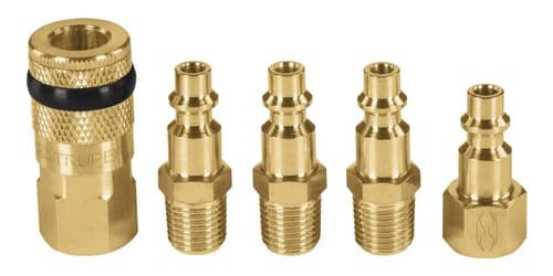 Juego 4 Conectores Y 1 Cople Compresor Aire Truper 19081