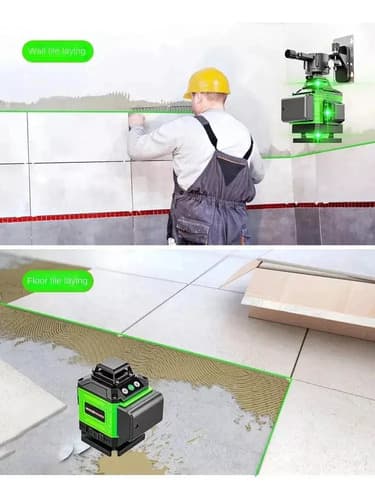 Kit Nivel Laser Con Valija 2 Baterias Autonivelante