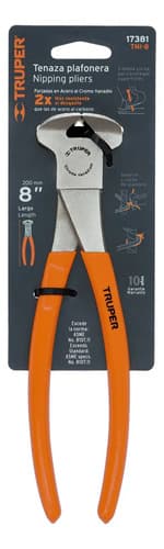 Tenaza Plafonera Industrial 8 , Acero Al Cromo, Truper 17381