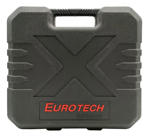 Taladro Atornillador 13mm. 42nm 1400rpm + Batería 20v. + Puntas Mechas | Eurotech Rojo