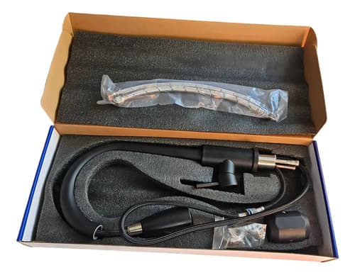 Canilla Monocomando Extensible Negra Mate Wico Para Mesada Cocina Negro