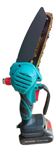 Mini Motosierra A Batería 24v 2.6ah Con Maletín Victeche Azul Petróleo