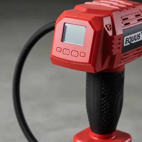 Inflador Compresor Pistola Inalámbrico Equus Equus Color Rojo