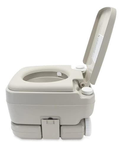 Camco - Inodoro Portátil De Viaje Diseñado Para Campamento Gris/beige