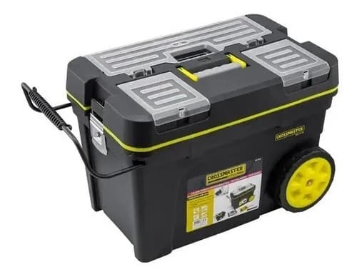 Caja Porta Herramientas Con Ruedas Crossmaster 9931044 Color Negro