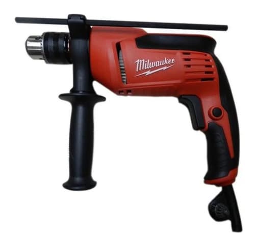 Taladro Percutor Atornillador Eléctrico De 13mm Milwaukee 5374-59a 680w + Accesorio 50hz/60hz Rojo 50 Hz/60 Hz