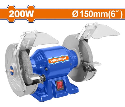 Amoladora De Banco 6  150mm 2900rpm 200w Wadfow Azul 220v