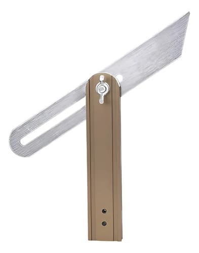 Falsa Escuadra 8 Pulgadas 200mm Aluminio Carpintero Hoteche Plateado