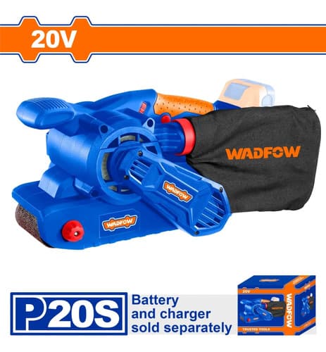 Lijadora De Banda A Bateria 20v Brushless Wadfow Ingco Azul 20v