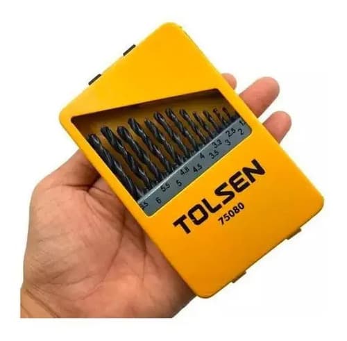 Set De Brocas Para Metal Tolsen, Hss Con 13 Piezas