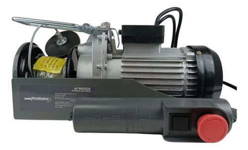 Aparejo Eléctrico 1050w 600k Gladiator Pro Ap8600/25 Negro