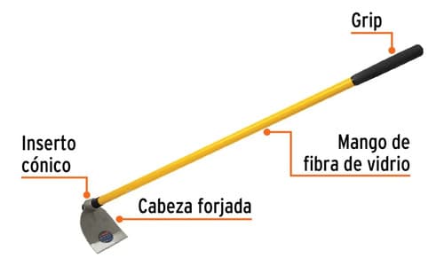 Azada Acero Forjado Truper Al-2m - Nº2 - Cabo 54 - Fc