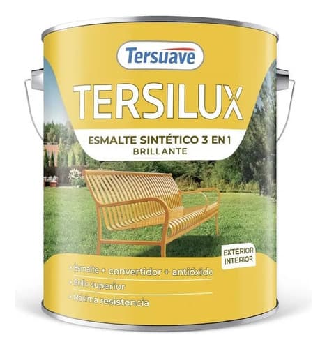 Esmalte Sintético Brillante G1 Tersuave X 4l / Camino 1 Color Grafito