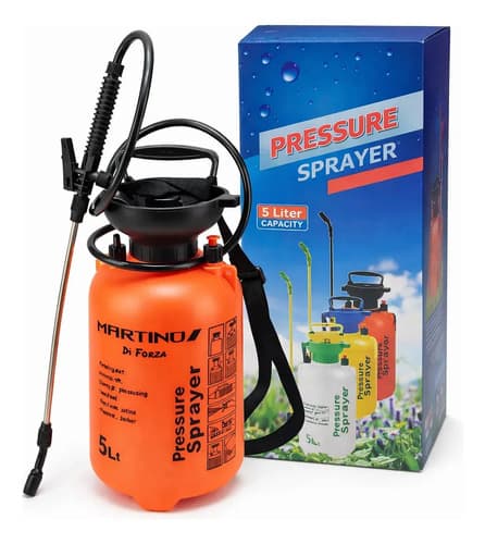 Pulverizador Manual A Presión 5 Litros Fumigador - Tyt Naranja