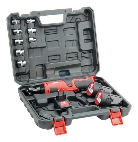 Llave Criquet Cricket Inalámbrica 12v 3/8 Equus 2 Baterías Cargador Dados En Maletín