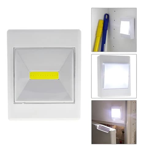 Luz Led Interruptor De Armario Estantes Placares Roperos ® Blanco