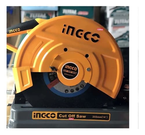Tronzadora Industrial 2350 Watts 14 Pulgadas Ingco Color Naranja Amarillo