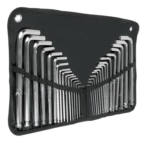 Llaves Allen Truper Juego 30 Piezas Estuche Plástico All-30 Color Cromado