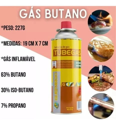 Pack De 4 Cartuchos De Gas Martinaword Para Antorcha Culinaria Y Estufa De Camping