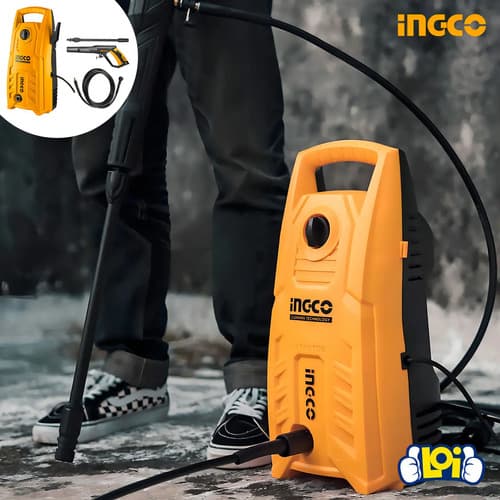 Hidrolavadora 130 Bar 1400w Hpwr14008 Ingco 5.5l/min Naranja