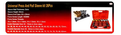 Extractor Colocador Bujes - Sin Sacar Parrilla - 26 Piezas | Eurotech