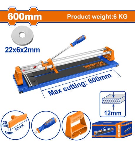 Cortadora De Ceramica Manual 600mm Wadfow Wtr8506