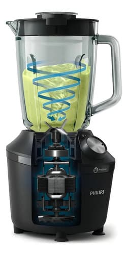 Licuadora Philips Hr2291/41 600w 2l Con Vaso Portátil Negro