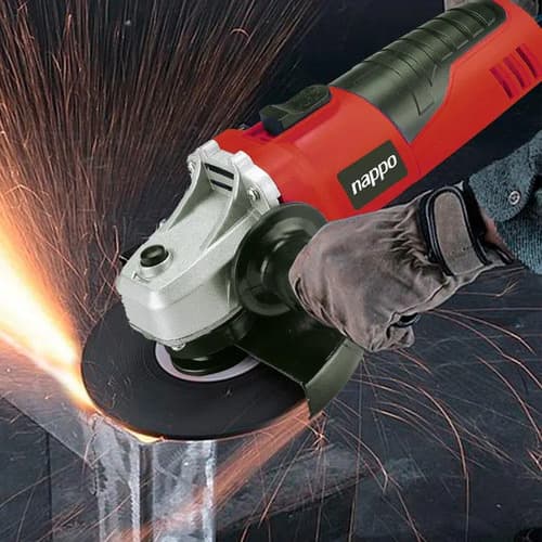 Amoladora Angular Nappo Nha-003 De 50 hz Color Rojo 650 w 220 v + Accesorio
