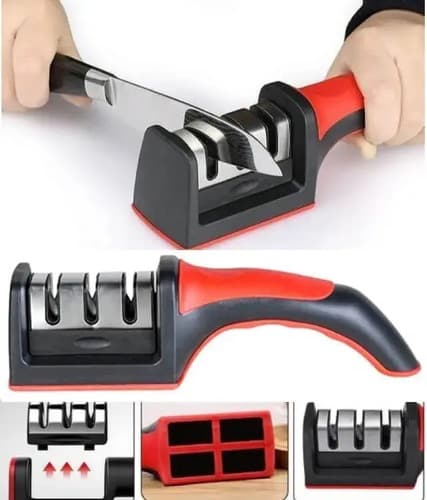 Afilador Cuchillos Tijeras Cuchillas Mango Ergonomico
