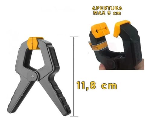 Pinza Prensa Plastica Ingco De 6