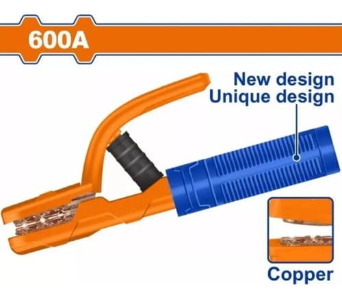 Pinza Porta Electrodo Wadfow De 600 A Para Soldadora Mma