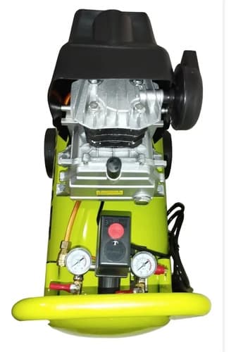 Compresor De Aire Prescott 50 Litros, 2.5hp + Manguera 10 Mt Verde Claro 220v Monofásica