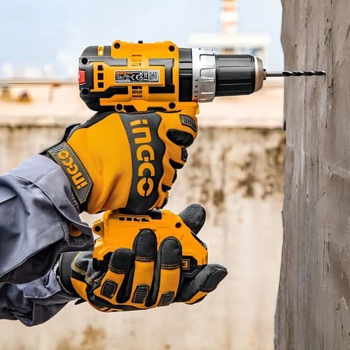 Taladro Inalámbrico Impacto 20v Ingco Brushless 1/2 Pulgadas Amarillo