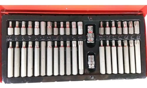 Set Kit Juego Puntas Corto Y Largo Torx Allen 40 Piezas. Hnt