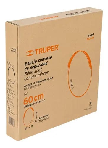 Espejo Convexo Concavo 60cm Seguridad Esquinas Bodega Truper