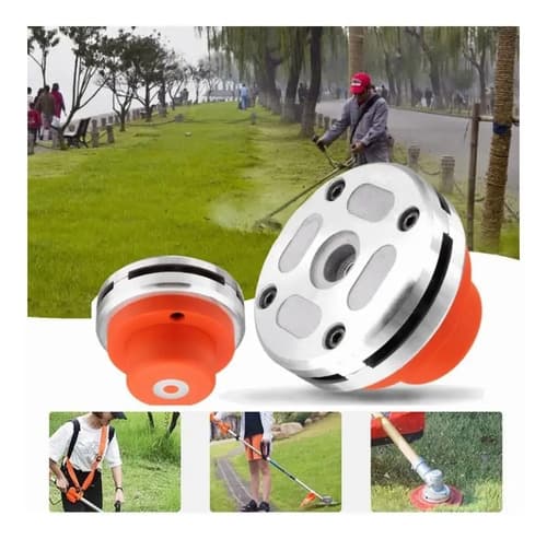 Cabezal De Corte De Cadena Multifuncional Para Cortacésped Color Naranja