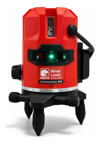 Nivel Láser Autonivelante Equus 5 Líneas Verde Con Trípode Y 50 M