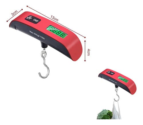 Balanza Digital Portátil De Viaje 10gr-50kg Pesa Valija